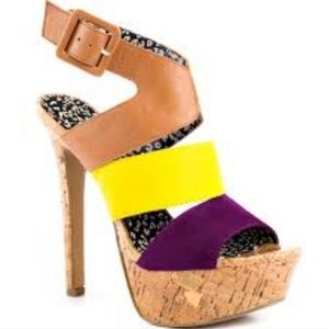 EUC Jessica Simpson Ericka Wisteria Combo Platform Sandals